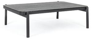 FLORENCIA szürke és fekete alumínium kerti asztal
