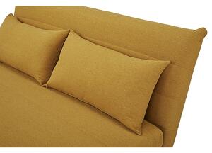 Mustárszínű kinyitható kanapé SPIKE II