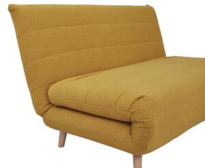 Mustárszínű kinyitható kanapé SPIKE II