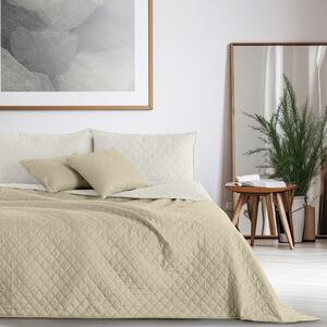 Axel béz-fehérs mikroszálas ágytakaró, 200 x 220 cm - DecoKing