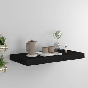 Fekete MDF lebegő fali polc 50 x 23 x 3,8 cm