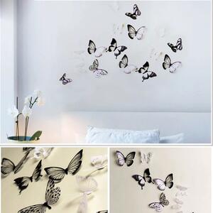 Butterflies Chic 18 darabos, 3D falmatrica szett - Ambiance