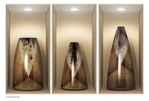 Wooden Vases 3D hatású 3 db-os falmatrica szett - Ambiance