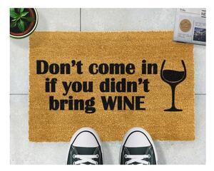 Without Wine természetes kókuszrost lábtörlő, 40 x 60 cm - Artsy Doormats