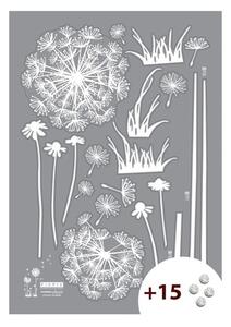 Dandelion Flowers 15 darabos öntapadós matricaszett Swarovski kristályokkal - Ambiance