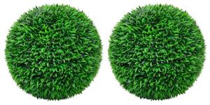 2 db gömb alakú műpuszpáng 55 cm