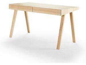 Litván kőrisfa íróasztal, 2 fiókos, 140 x 70 cm - EMKO