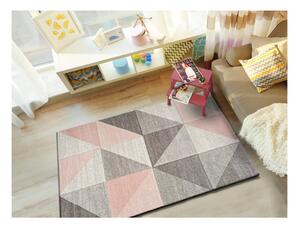 Retudo Naia rózsaszín-szürke szőnyeg, 60 x 120 cm - Universal
