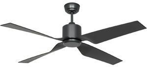 Eco Ventos mennyezeti ventilátor, szürke fém, IP44, DC, WiFi – CasaFan CasaFan, Eco Ventos, Szürke, Fém, Modern