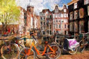 Kép rajzolt Amszterdam