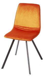 AMSTERDAM narancssárga bársony szék