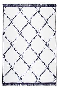 Rope kék-fehér kétoldalas szőnyeg, 80 x 150 cm