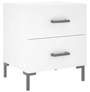 Modern Fehér Éjjeliszekrény Szett - 2 db - 40x35x47,5 cm