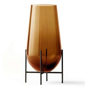 Audo Copenhagen - Echasse Vase L Amber/Bronzed Brass - Lampemesteren
