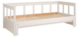 Pino fehér tömör fenyőfa kinyitható ágy, 90/180 x 200 cm - Vipack