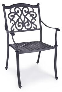IVREA fekete alumínium kerti szék