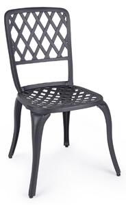 FAENZA fekete alumínium kerti szék