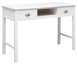 Fehér tömör császárfa íróasztal 108 x 45 x 76 cm