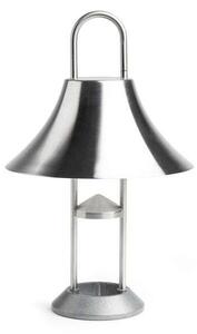 HAY - Mousqueton Portable Asztali Lámpa Brushed Stainless Steel - Lampemesteren