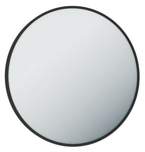 TMP IRON fürdőszobai tükör - FEKETE keret - kerek - 70 cm