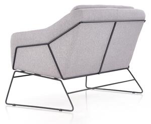 Világosszürke relax kétszemélyes fotel HAMAR 2 XL