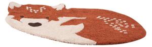 Little Wolf gesztenyebarna pamut szőnyeg, 70 x 110 cm - Nattiot