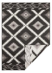 Malibu fekete-krémszínű kültéri szőnyeg, 80 x 150 cm - NORTHRUGS