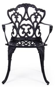 VICTORIA fekete kerti szék
