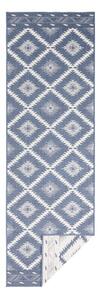 Malibu kék-krémszínű kültéri szőnyeg, 350 x 80 cm - NORTHRUGS