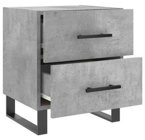 2 db Modern Éjjeliszekrény - Betonszürke - 40x35x47,5 cm