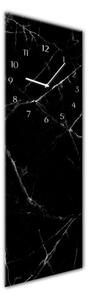 Glassclock Black Marble falióra, 20 x 60 cm - Styler