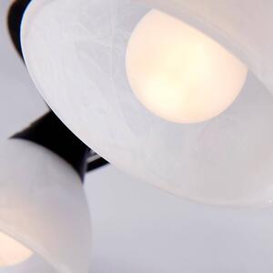 Lindby - Della 5 Mennyezeti Lámpa Black/OpalLindby - Lampemesteren