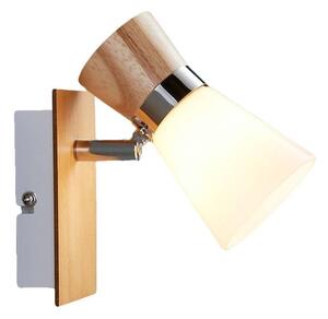 Lindby - Vivica Fali Lámpa White/Light Wood/ChromeLindby - Lampemesteren