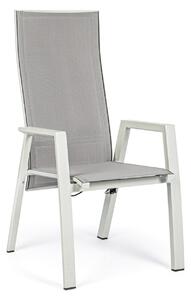 STEVEN szürke alumínium kerti szék