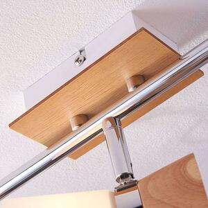 Lindby - Vivica 3 Mennyezeti Lámpa White/Light Wood/ChromeLindby - Lampemesteren