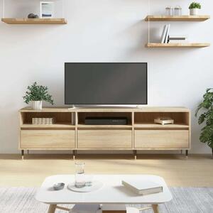 VidaXL sonoma-tölgyszínű szerelt fa fali TV-szekrény 150x30x44,5 cm