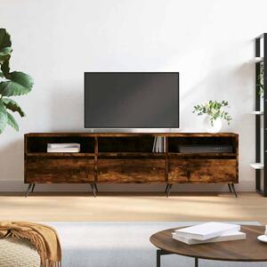 VidaXL füstös tölgyszínű szerelt fa TV-szekrény 150x30x44,5 cm