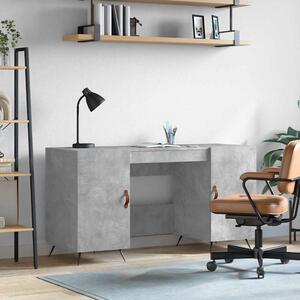 VidaXL Íróasztal - Modern - Betonszürke - 140x50x75 cm