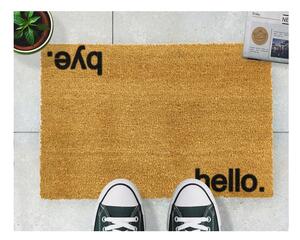 Hello, Bye természetes kókuszrost lábtörlő, 40 x 60 cm - Artsy Doormats