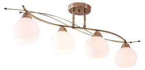 Lindby - Leanda 4 Mennyezeti Lámpa Opal/Antique BrassLindby - Lampemesteren