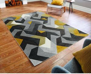 Aurora sárga-szürke szőnyeg, 120 x 170 cm - Flair Rugs