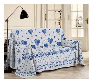 Takaró a kanapén Léggömbök kék 180x290 cm Made in Italy