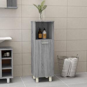 VidaXL szürke sonoma színű szerelt fa fürdőszobaszekrény 30x30x95 cm