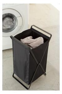 Tower Laundry összecsukható fekete szennyestartó - YAMAZAKI