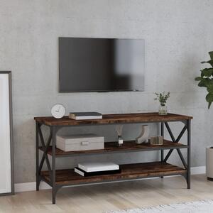 Füstös tölgy színű szerelt fa TV-szekrény 100x40x50 cm