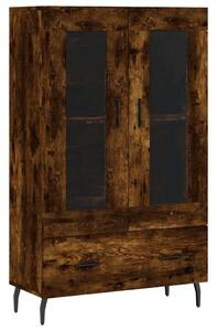 Modern Füstös Tölgy Fa Magasszekrény - 69,5x31x115 cm