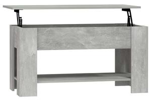 Betonszürke szerelt fa dohányzóasztal 101 x 49 x 52 cm