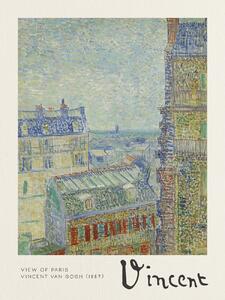 Festmény reprodukció View of Paris - Vincent van Gogh, (30 x 40 cm)