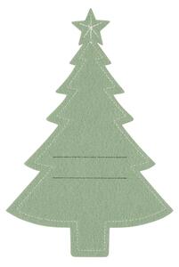 Altom Xmas Tree evőeszköz tartó, zöld, 4 darabos, 22 x 15 cm