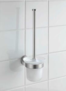Matt ezüstszínű fali üveg WC-kefe Bosio – Wenko
